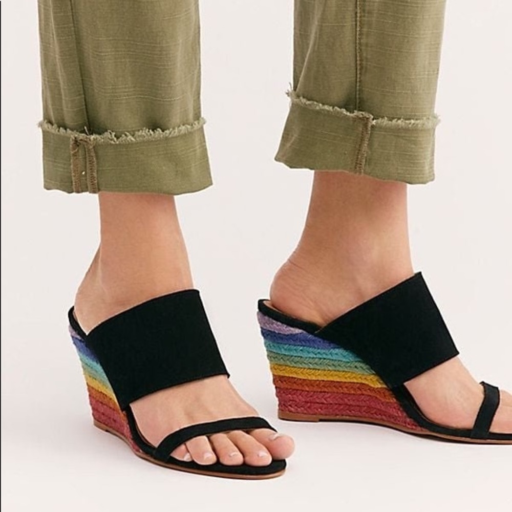 Free People Rainbow Glorieta Wedge